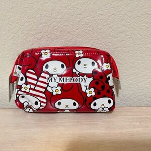 Sanrio My Melody Red Cosmetic Bag (NWT）